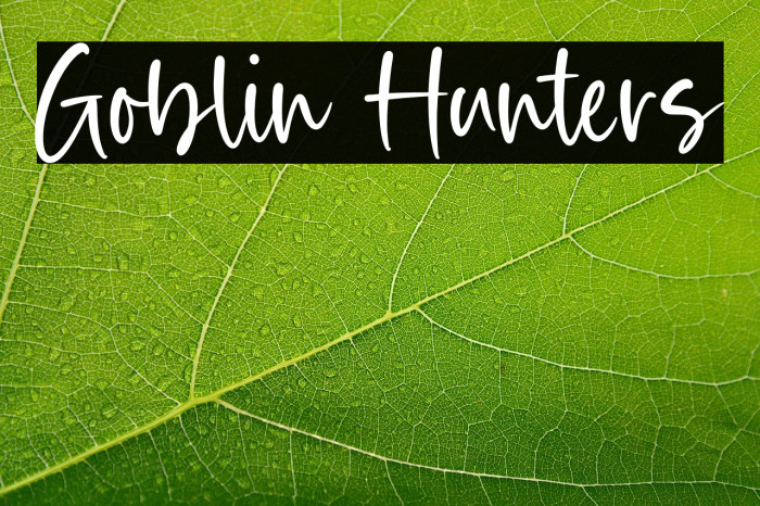 Goblin Hunters Example 2