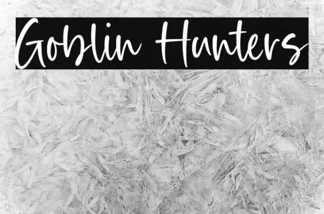 Goblin Hunters Font examples