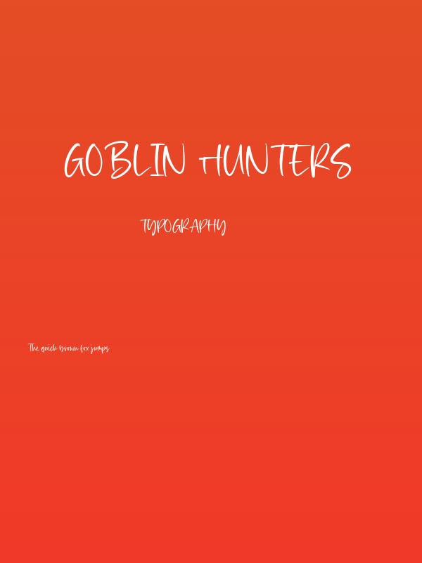Goblin Hunters Poster