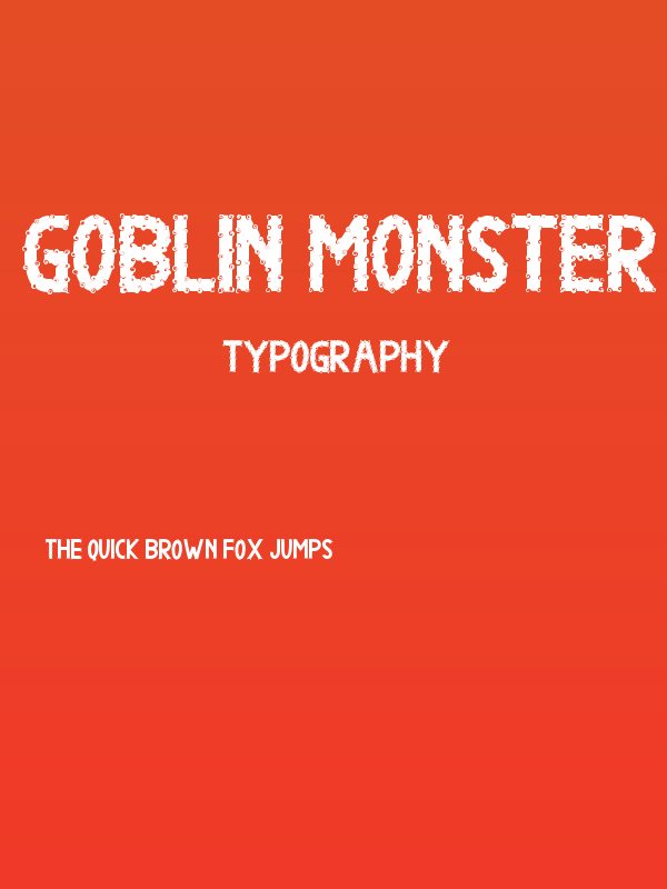 Goblin Monster Poster