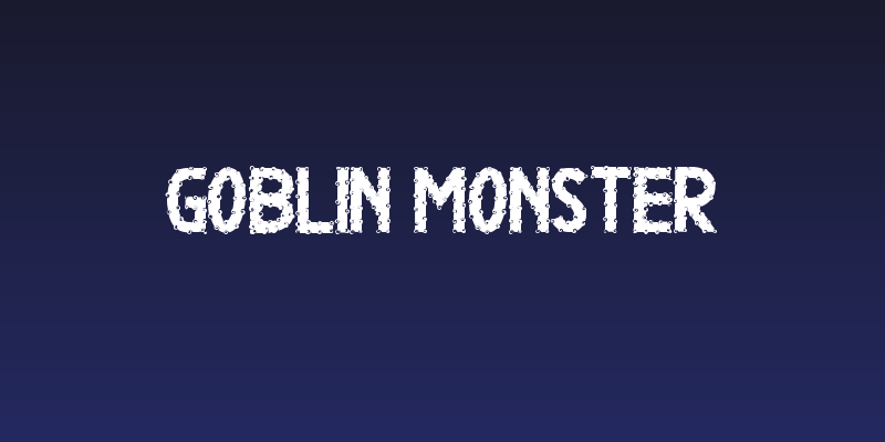 Goblin Monster Social Header