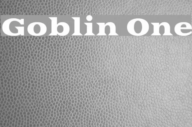 Goblin One Font examples