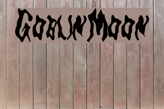 GoblinMoon Font examples