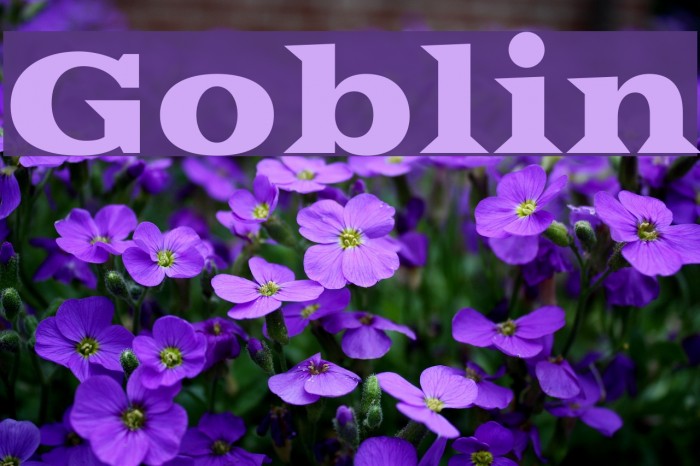 Goblin Font examples