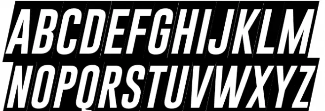 Gobold Blocky Italic Font LOWERCASE