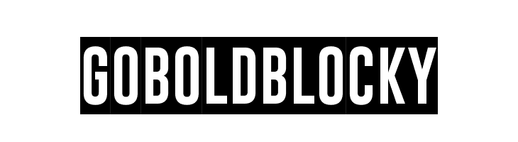Gobold Blocky  Fuentes Gratis Descargar