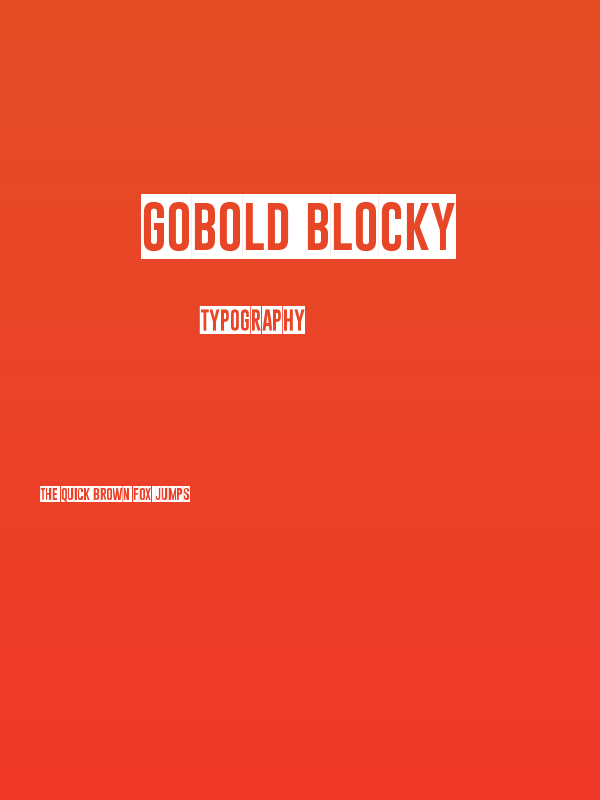 Gobold Blocky Poster