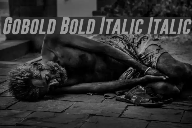 Gobold Bold Italic Italic Font examples