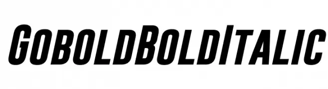 Gobold Bold Italic  Descarca Fonturi Gratis