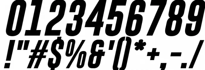 Gobold Bold Italic Font OTHER CHARS