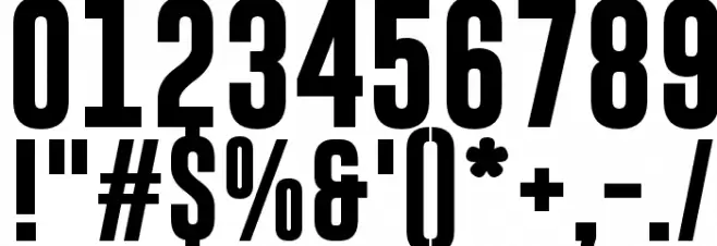 Gobold Bold Font OTHER CHARS