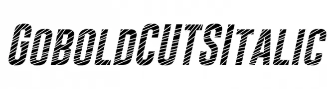 Gobold CUTS Italic  Fuentes Gratis Descargar