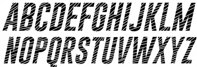 Gobold CUTS Italic Schriftart Groß