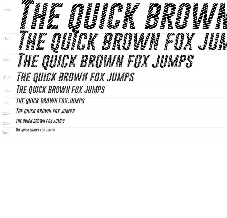 Gobold CUTS Italic Waterfall