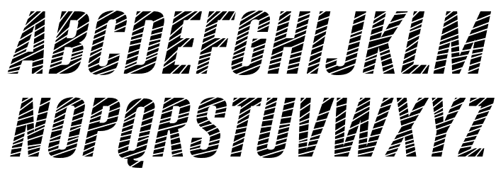 Gobold CUTS Italic Font LOWERCASE
