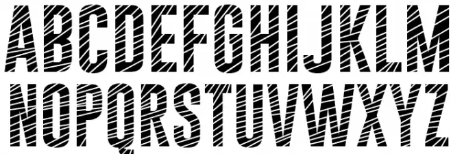 Gobold CUTS Font UPPERCASE