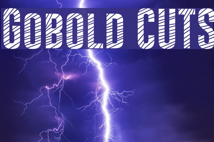 Gobold CUTS Font examples