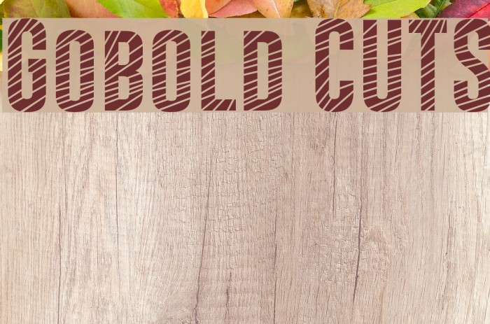 Gobold CUTS Font examples