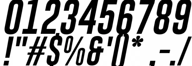 Gobold Extra1 Italic Italic Font OTHER CHARS