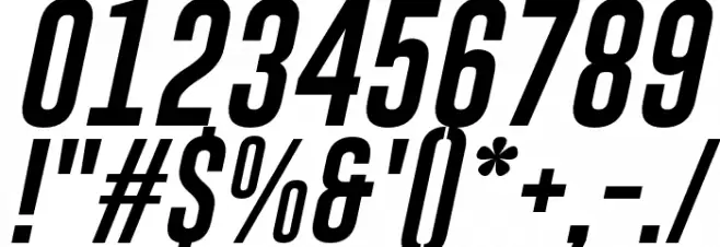 Gobold Extra1 Italic Font OTHER CHARS