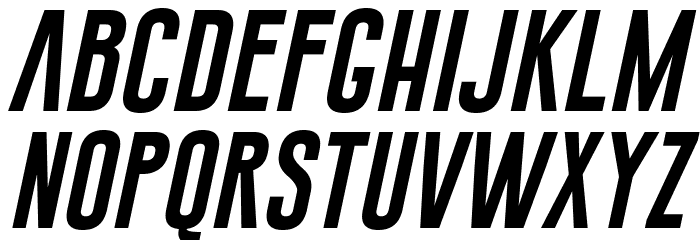 Gobold Extra1 Italic Font LOWERCASE