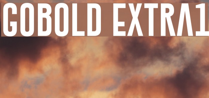 Gobold Extra1 Font examples