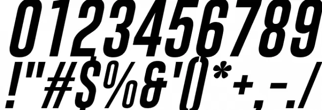 Gobold Extra2 Italic Font OTHER CHARS