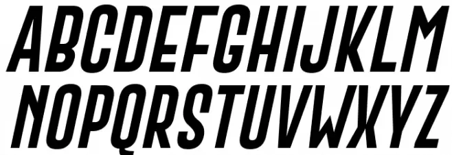 Gobold Extra2 Italic Шрифта ВЕРХНИЙ