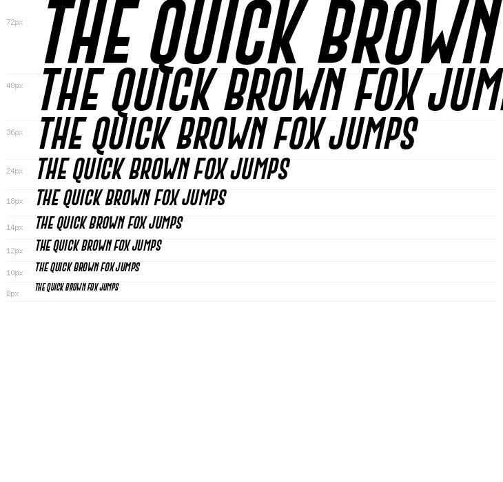 Gobold Extra2 Italic Waterfall