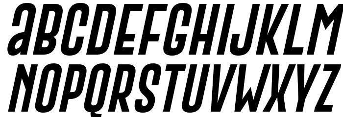 Gobold Extra2 Italic Font LOWERCASE