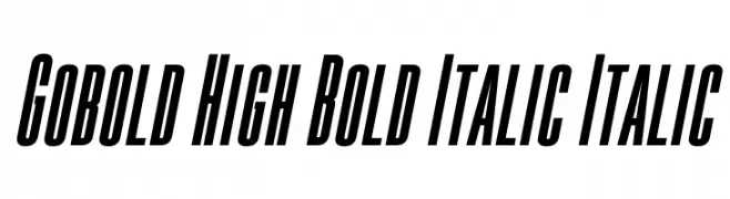 Gobold High Bold Italic Italic  नि: शुल्क फ़ॉन्ट्स डाउनलोड