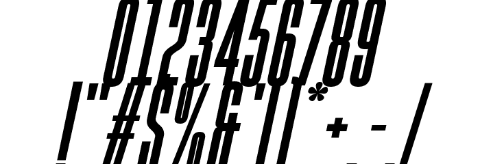 Gobold High Bold Italic Font OTHER CHARS