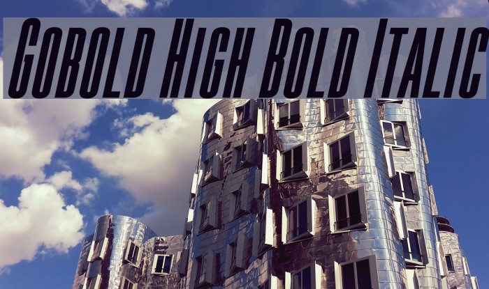 Gobold High Bold Italic Font examples