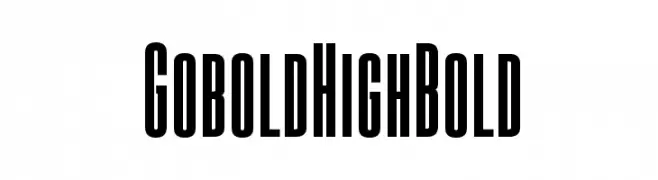 Gobold High Bold  les polices de caractères gratuit tlcharger