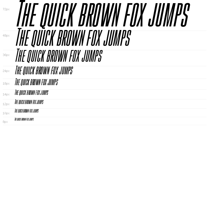 Gobold High Italic Italic Waterfall