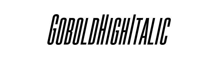 Gobold High Italic  Frei Schriftart Herunterladen