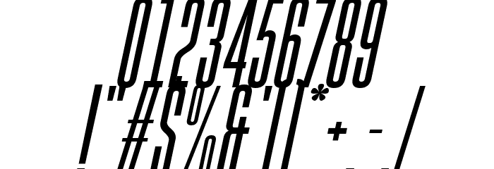 Gobold High Italic Font OTHER CHARS