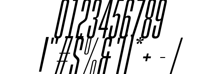 Gobold High Thin Italic Font OTHER CHARS