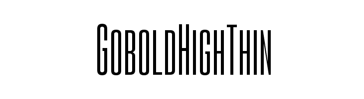 Gobold High Thin Fonte