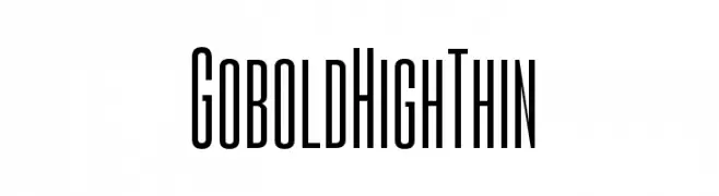 Gobold High Thin  नि: शुल्क फ़ॉन्ट्स डाउनलोड