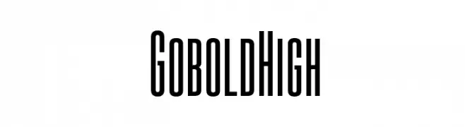 Gobold High  les polices de caractères gratuit tlcharger