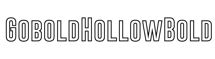 Gobold Hollow Bold Font