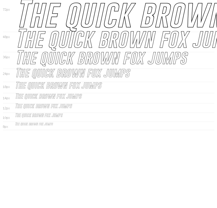 Gobold Hollow Italic Italic Waterfall