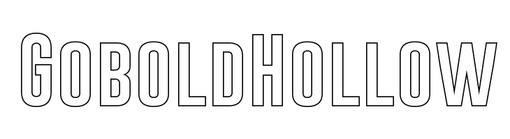 Gobold Hollow Font