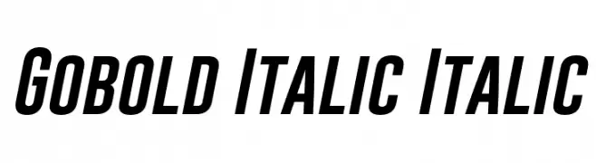 Gobold Italic Italic  नि: शुल्क फ़ॉन्ट्स डाउनलोड