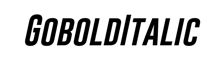 Gobold Italic Font