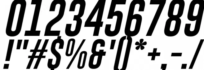 Gobold Italic Font OTHER CHARS