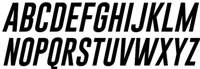 Gobold Italic Schriftart Groß