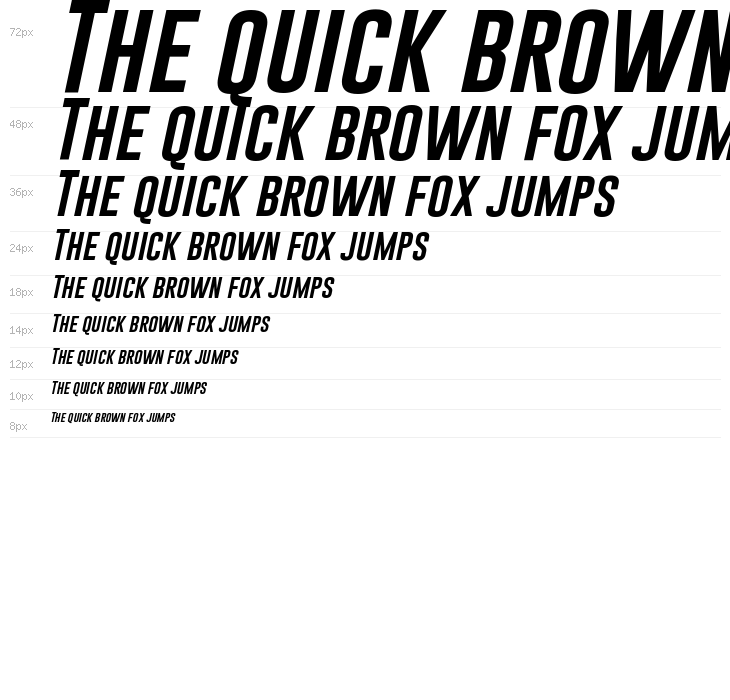 Gobold Italic Waterfall