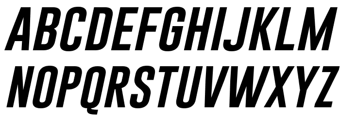 Gobold Italic Font LOWERCASE